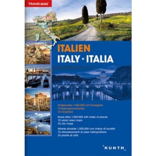 Reiseatlas Italien: 1:300000 (KUNTH Reiseatlanten) [Taschenbuch] [2016] KUNTH Verlag GmbH & Co. KG
