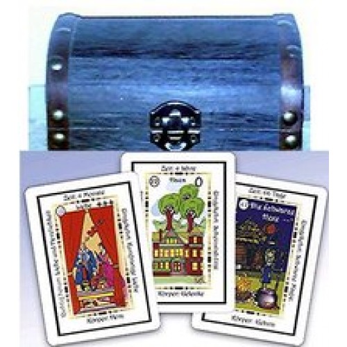 56 Geja-Zigeuner Karten mit Holzschatulle
