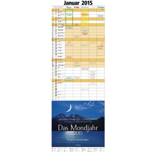 Das Mondjahr 2015 - Familienkalender