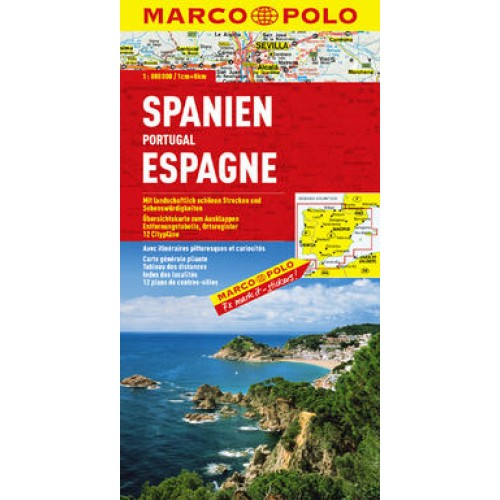 MARCO POLO Länderkarte Spanien, Portugal 1:800 000
