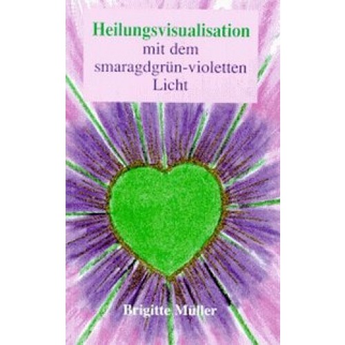 Heilungsvisualisation mit der smaragdgrün-violetten Flamme