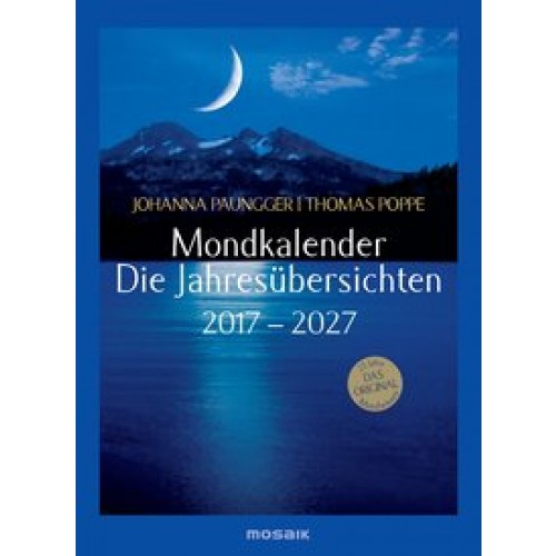 Mondkalender - die Jahresübersichten 2017-2027