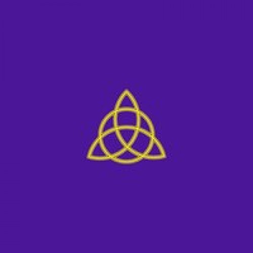 Auslagetuch Dreifache Göttin (Samt violett)