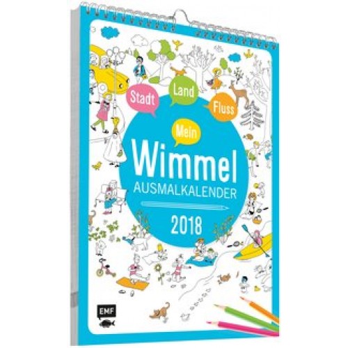 Mein Wimmel-Ausmalkalender 2018 [Kalender] [2017] Cortinas, Ruth