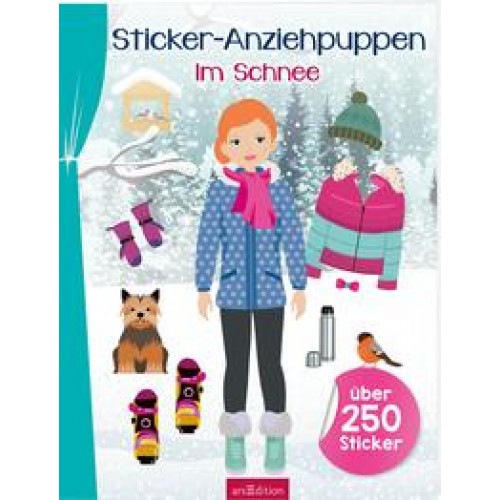 Sticker-Anziehpuppen – Im Schnee