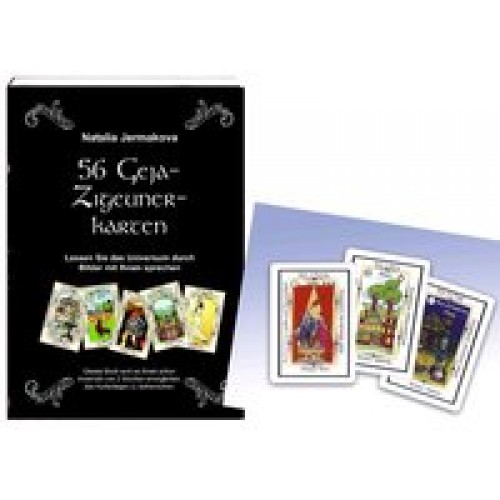 Set 56 Geja-Zigeuner Karten & Buch
