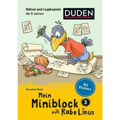 Mein Miniblock mit Rabe Linus - Rätsel und Logikspiele